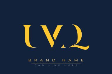 UMQ soyut harf logosu tasarımı. Bu logo üç soyut harf tarafından tasarlanmıştır..