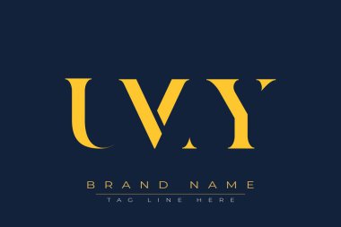 UMY soyut harf logosu tasarımı. Bu logo üç soyut harf tarafından tasarlanmıştır..
