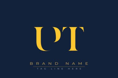 UPT soyut harf logosu tasarımı. Bu logo üç soyut harf tarafından tasarlanmıştır..