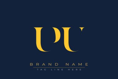 UPU soyut harf logosu tasarımı. Bu logo üç soyut harf tarafından tasarlanmıştır..