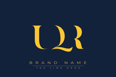 UQR soyut harf logosu tasarımı. Bu logo üç soyut harf tarafından tasarlanmıştır..