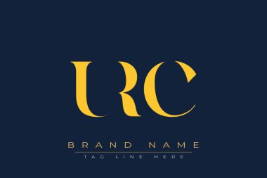 URC soyut harf logosu tasarımı. Bu logo üç soyut harf tarafından tasarlanmıştır..