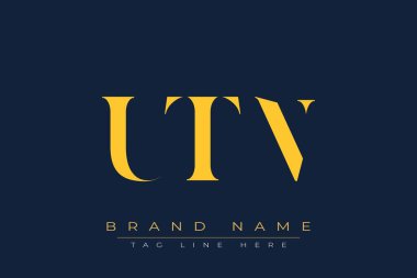 UTN soyut harf logosu tasarımı. Bu logo üç soyut harf tarafından tasarlanmıştır..