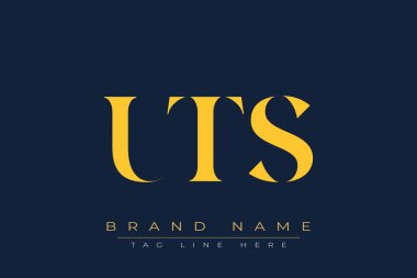 UTS soyut harf logosu tasarımı. Bu logo üç soyut harf tarafından tasarlanmıştır..