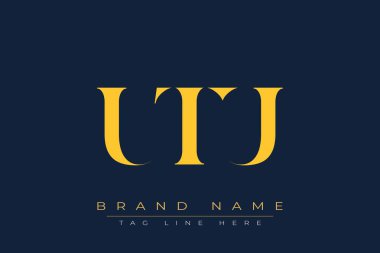 UTU soyut harf logosu tasarımı. Bu logo üç soyut harf tarafından tasarlanmıştır..