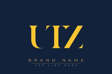 UTZ soyut harf logosu tasarımı. Bu logo üç soyut harf tarafından tasarlanmıştır..