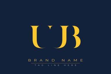 UUB soyut harf logosu tasarımı. Bu logo üç soyut harf tarafından tasarlanmıştır..