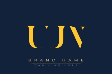 Birleşmiş Milletler soyut harf logosu tasarımı. Bu logo üç soyut harf tarafından tasarlanmıştır..