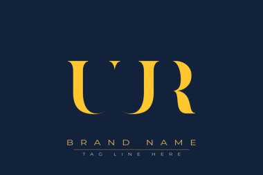 UUR soyut harf logosu tasarımı. Bu logo üç soyut harf tarafından tasarlanmıştır..