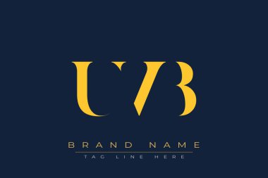 UVB soyut harf logosu tasarımı. Bu logo üç soyut harf tarafından tasarlanmıştır..