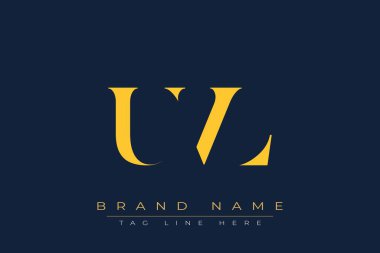 UVL soyut harf logosu tasarımı. Bu logo üç soyut harf tarafından tasarlanmıştır..