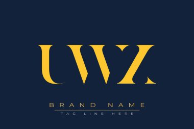 UWX soyut harf logosu tasarımı. Bu logo üç soyut harf tarafından tasarlanmıştır..