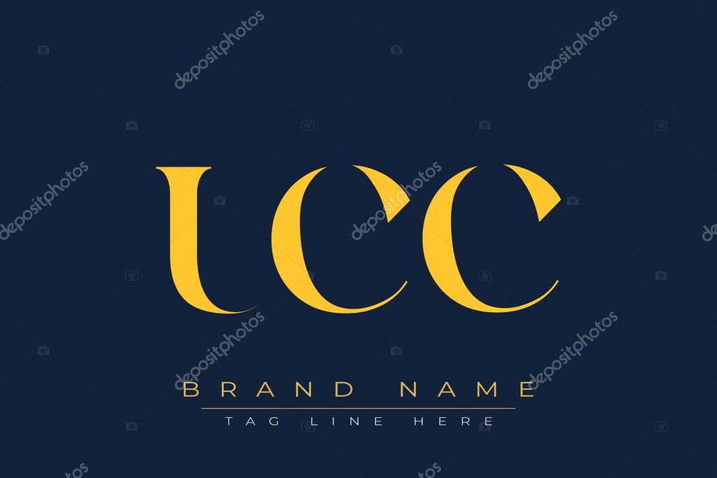 UCC abstract letter logo design. This logo is designed by three abstract letters.