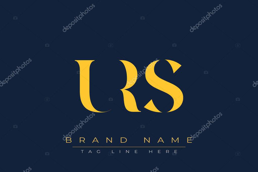 URS abstract letter logo design. This logo is designed by three abstract letters.