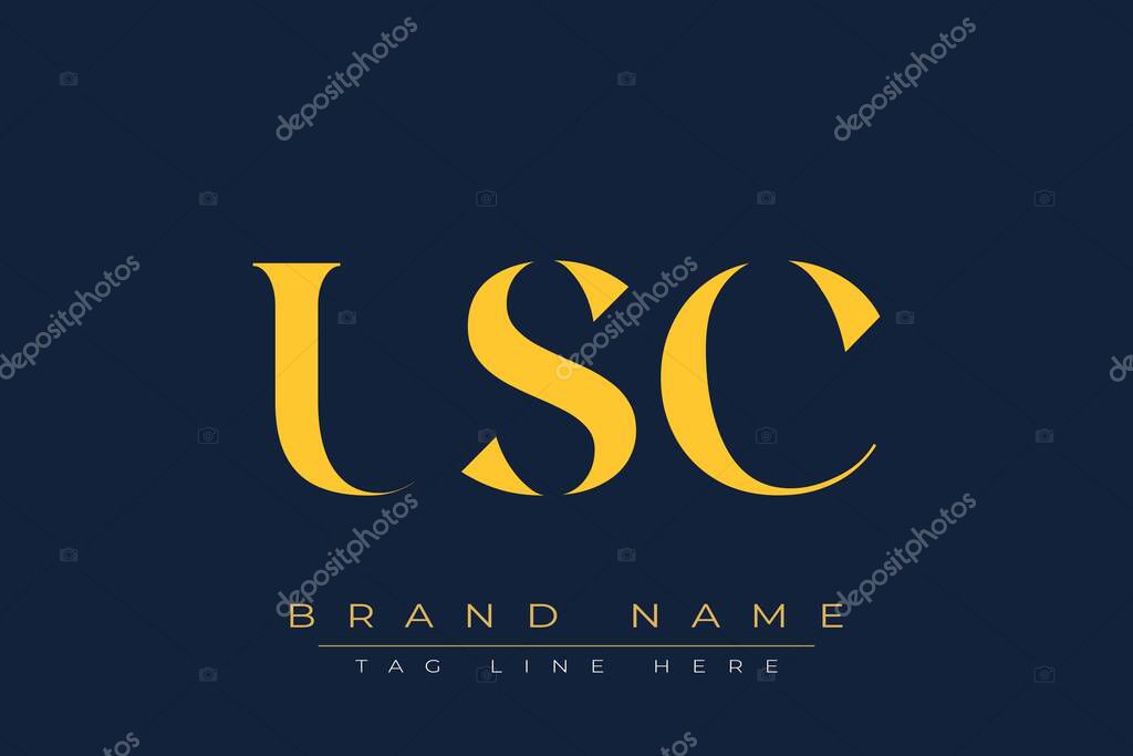 USC abstract letter logo design. This logo is designed by three abstract letters.