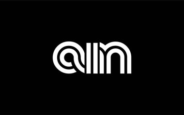 AIN Yaratıcı Eşsiz Modern Harf Logosu Tasarımı. Benzersiz bir harf dizaynına sahip stilize logo, soyut minimalist estetik ve modern cazibe sunar
