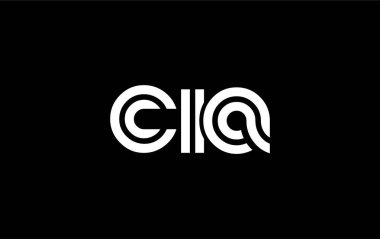 CIA Yaratıcı Eşsiz Modern Harf Logosu Tasarımı. Benzersiz bir harf dizaynına sahip stilize logo, soyut minimalist estetik ve modern cazibe sunar