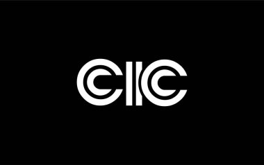 CIC Yaratıcı Eşsiz Modern Harf Logosu Tasarımı. Benzersiz bir harf dizaynına sahip stilize logo, soyut minimalist estetik ve modern cazibe sunar