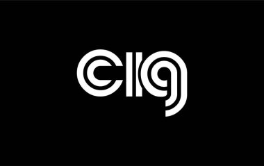 CIG Yaratıcı Eşsiz Modern Harf Logosu Tasarımı. Benzersiz bir harf dizaynına sahip stilize logo, soyut minimalist estetik ve modern cazibe sunar