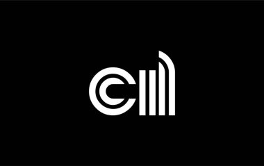 CIL Yaratıcı Eşsiz Modern Harf Logosu Tasarımı. Benzersiz bir harf dizaynına sahip stilize logo, soyut minimalist estetik ve modern cazibe sunar