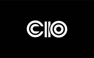 CIO Yaratıcı Eşsiz Modern Harf Logosu Tasarımı. Benzersiz bir harf dizaynına sahip stilize logo, soyut minimalist estetik ve modern cazibe sunar