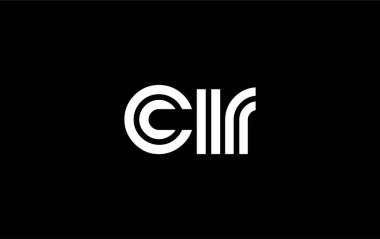 CIR Yaratıcı Eşsiz Modern Harf Logosu Tasarımı. Benzersiz bir harf dizaynına sahip stilize logo, soyut minimalist estetik ve modern cazibe sunar