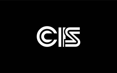 CIS Yaratıcı Eşsiz Modern Harf Logosu Tasarımı. Benzersiz bir harf dizaynına sahip stilize logo, soyut minimalist estetik ve modern cazibe sunar