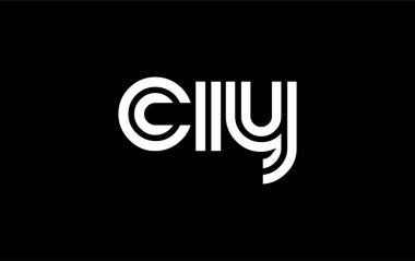 CIY Yaratıcı Eşsiz Modern Harf Logosu Tasarımı. Benzersiz bir harf dizaynına sahip stilize logo, soyut minimalist estetik ve modern cazibe sunar