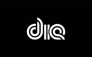 DIE Yaratıcı Eşsiz Modern Harf Logosu Tasarımı. Benzersiz bir harf dizaynına sahip stilize logo, soyut minimalist estetik ve modern cazibe sunar