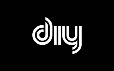 DIY Yaratıcı Eşsiz Modern Harf Logosu Tasarımı. Benzersiz bir harf dizaynına sahip stilize logo, soyut minimalist estetik ve modern cazibe sunar