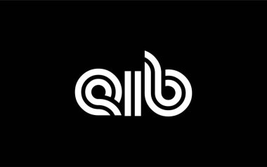 EIB Yaratıcı Eşsiz Modern Harf Logosu Tasarımı. Benzersiz bir harf dizaynına sahip stilize logo, soyut minimalist estetik ve modern cazibe sunar