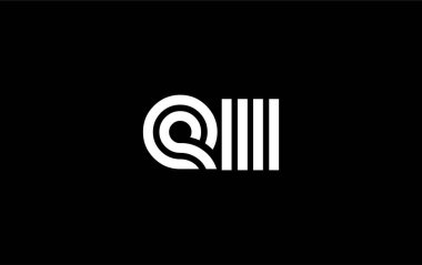 EII Yaratıcı Eşsiz Modern Harf Logosu Tasarımı. Benzersiz bir harf dizaynına sahip stilize logo, soyut minimalist estetik ve modern cazibe sunar