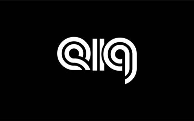 EIQ Yaratıcı Eşsiz Modern Harf Logosu Tasarımı. Benzersiz bir harf dizaynına sahip stilize logo, soyut minimalist estetik ve modern cazibe sunar