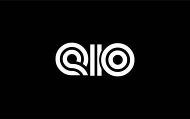EIO Yaratıcı Eşsiz Modern Harf Logosu Tasarımı. Benzersiz bir harf dizaynına sahip stilize logo, soyut minimalist estetik ve modern cazibe sunar