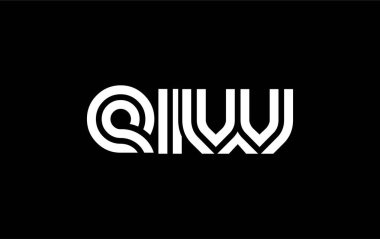 EIW Yaratıcı Eşsiz Modern Harf Logosu Tasarımı. Benzersiz bir harf dizaynına sahip stilize logo, soyut minimalist estetik ve modern cazibe sunar