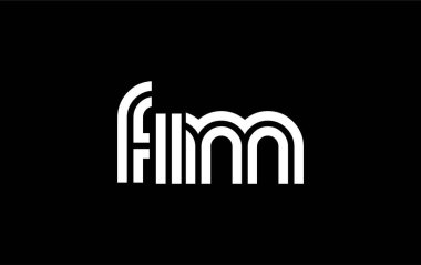FIM Yaratıcı Eşsiz Modern Harf Logosu Tasarımı. Benzersiz bir harf dizaynına sahip stilize logo, soyut minimalist estetik ve modern cazibe sunar