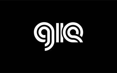 GIE Yaratıcı Eşsiz Modern Harf Logosu Tasarımı. Benzersiz bir harf dizaynına sahip stilize logo, soyut minimalist estetik ve modern cazibe sunar