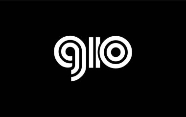 GIO Yaratıcı Eşsiz Modern Harf Logosu Tasarımı. Benzersiz bir harf dizaynına sahip stilize logo, soyut minimalist estetik ve modern cazibe sunar