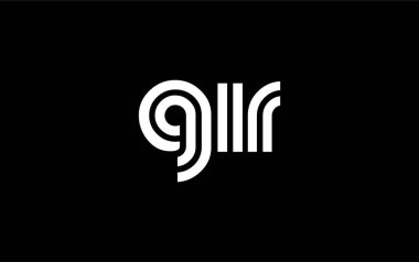 GIR Yaratıcı Eşsiz Modern Harf Logosu Tasarımı. Benzersiz bir harf dizaynına sahip stilize logo, soyut minimalist estetik ve modern cazibe sunar