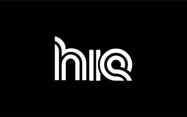 HIE Yaratıcı Eşsiz Modern Harf Logosu Tasarımı. Benzersiz bir harf dizaynına sahip stilize logo, soyut minimalist estetik ve modern cazibe sunar