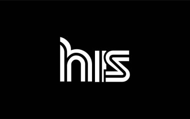 Yaratıcı Eşsiz Modern Harf Logosu Tasarımı. Benzersiz bir harf dizaynına sahip stilize logo, soyut minimalist estetik ve modern cazibe sunar
