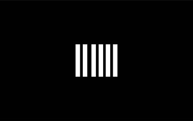 III Yaratıcı Eşsiz Modern Harf Logosu Tasarımı. Benzersiz bir harf dizaynına sahip stilize logo, soyut minimalist estetik ve modern cazibe sunar