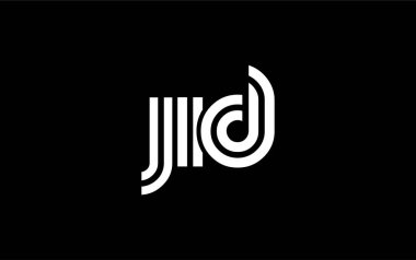 JID Yaratıcı Eşsiz Modern Harf Logosu Tasarımı. Benzersiz bir harf dizaynına sahip stilize logo, soyut minimalist estetik ve modern cazibe sunar
