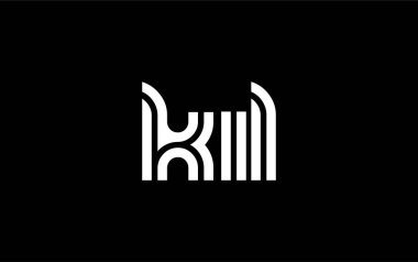 KIL Yaratıcı Eşsiz Modern Harf Logosu Tasarımı. Benzersiz bir harf dizaynına sahip stilize logo, soyut minimalist estetik ve modern cazibe sunar