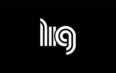 LIG Yaratıcı Eşsiz Modern Harf Logosu Tasarımı. Benzersiz bir harf dizaynına sahip stilize logo, soyut minimalist estetik ve modern cazibe sunar