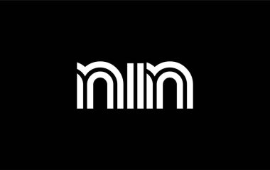 NIN Yaratıcı Eşsiz Modern Harf Logosu Tasarımı. Benzersiz bir harf dizaynına sahip stilize logo, soyut minimalist estetik ve modern cazibe sunar