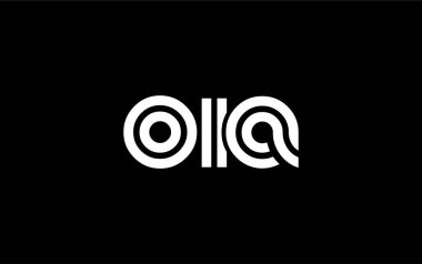 OIA Yaratıcı Eşsiz Modern Harf Logosu Tasarımı. Benzersiz bir harf dizaynına sahip stilize logo, soyut minimalist estetik ve modern cazibe sunar
