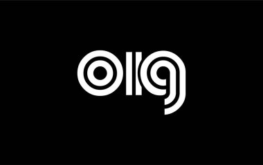 OIG Yaratıcı Eşsiz Modern Harf Logosu Tasarımı. Benzersiz bir harf dizaynına sahip stilize logo, soyut minimalist estetik ve modern cazibe sunar