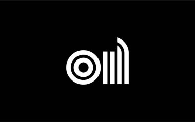 OIL Yaratıcı Eşsiz Modern Harf Logosu Tasarımı. Benzersiz bir harf dizaynına sahip stilize logo, soyut minimalist estetik ve modern cazibe sunar