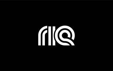 RIE Yaratıcı Eşsiz Modern Harf Logosu Tasarımı. Benzersiz bir harf dizaynına sahip stilize logo, soyut minimalist estetik ve modern cazibe sunar